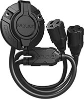 GCP1 15 AMP 125 V AC PORT PLUG POWER INLET WITH 16-INCH INTERGRATED EXTENSION CORD
